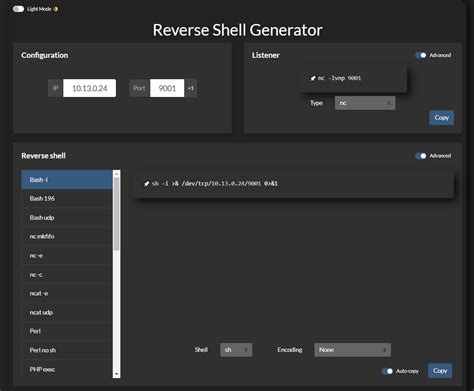 reverse shell generator